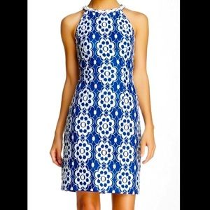 Nine West Embroidered Lace Dress